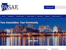 Tablet Screenshot of pasae.org